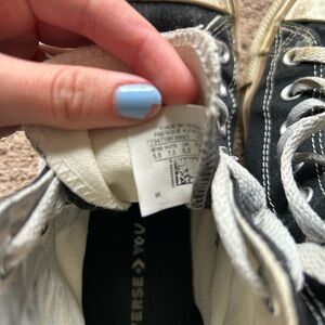 Converse Black and White High-Top Sneakers